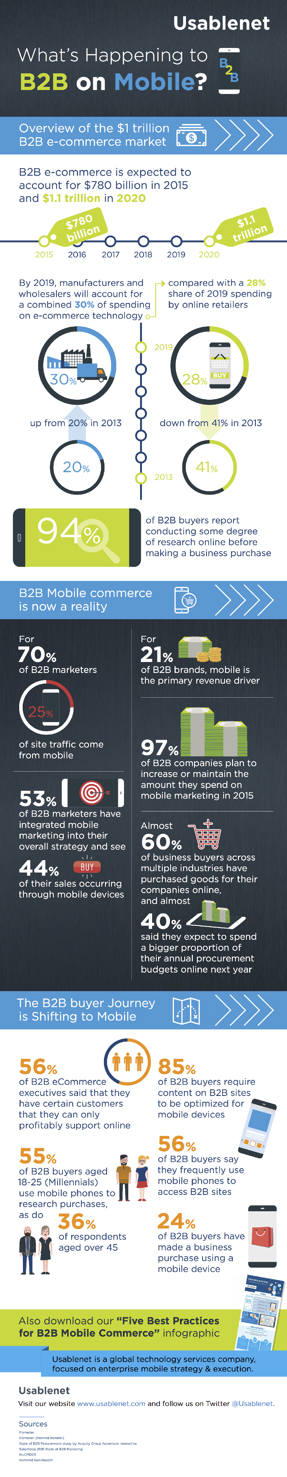 B2B Mobile Infographic