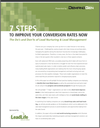 7 Steps To Improve Your Conversion Rates Now