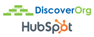 DiscoverOrg-HubSpot logos