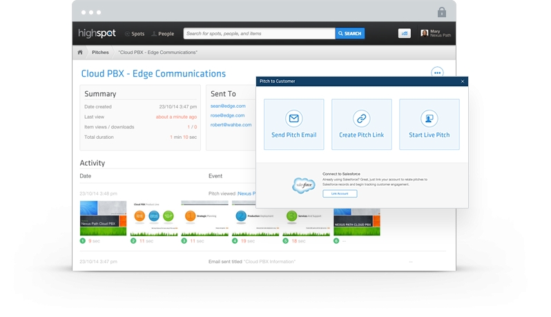 Highspot’s Sales Enablement Platform