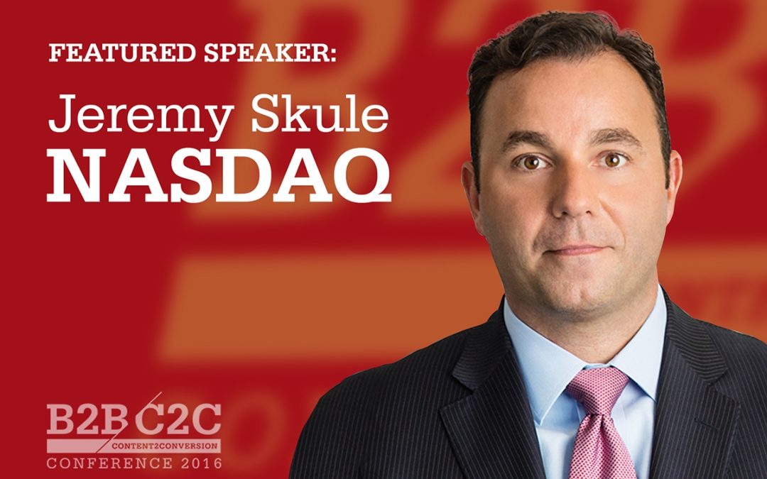 Nasdaq CMO Joins Keynote Roster For #C2C16