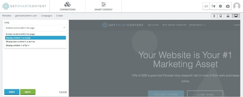 Get Smart Content Unveils Campaign Editor Capabilities For Website Personalization