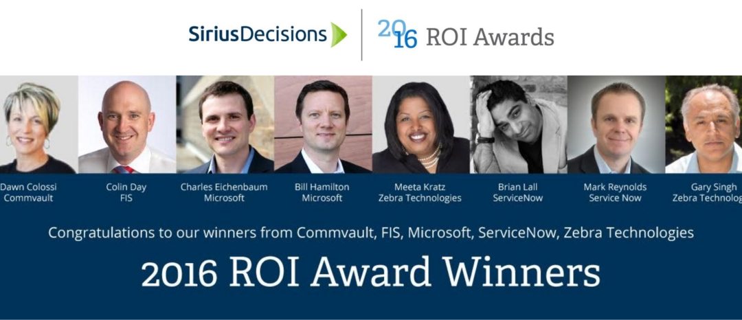 SiriusDecisions Announces Return On Integration Awards Winners