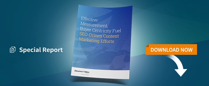 Effective Measurement, Buyer Centricity Fuel SEO-Driven Content Marketing Efforts