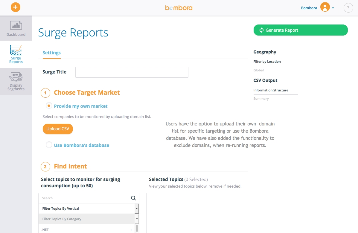 Bombora Introduces Surge Reports Module To Identify Audience Interest