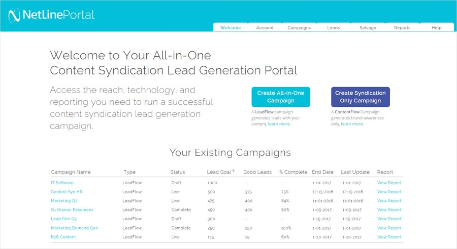 NetLine Launches Portal For Lead Gen Campaigns