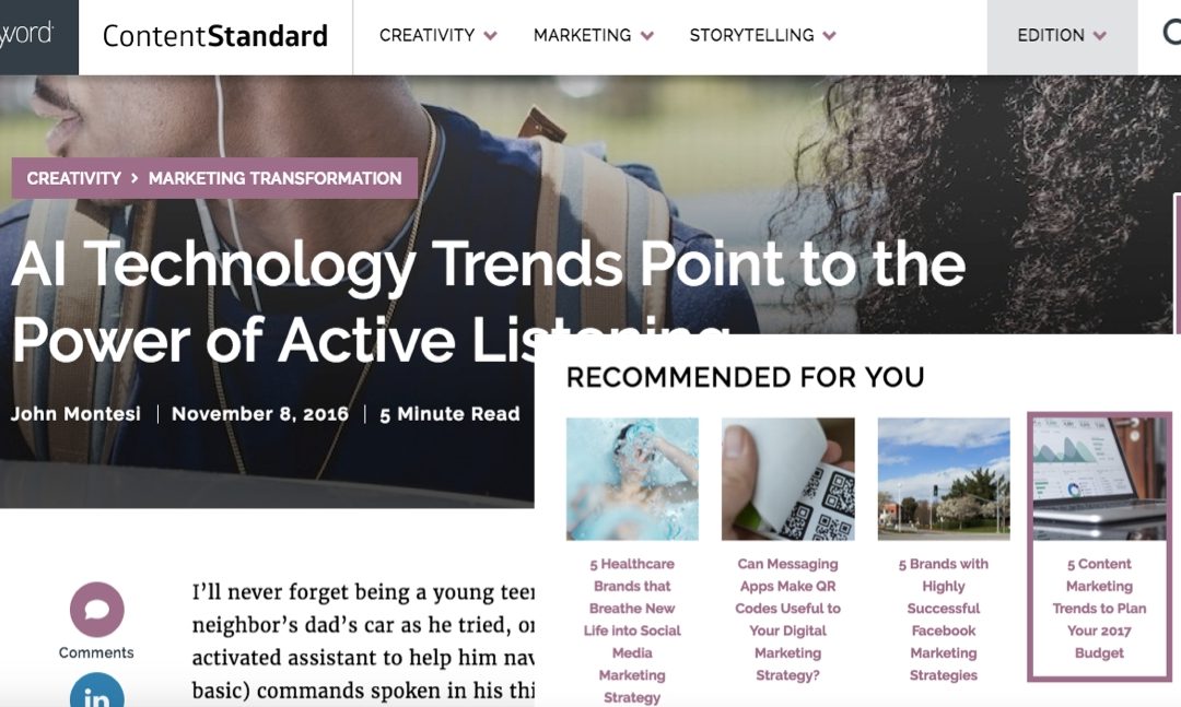 Skyword Adds A.I. Tool to Content Marketing Platform