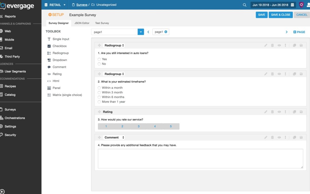 Evergage Releases SmartSurveys To Enable Personalized, Targeted Engagement