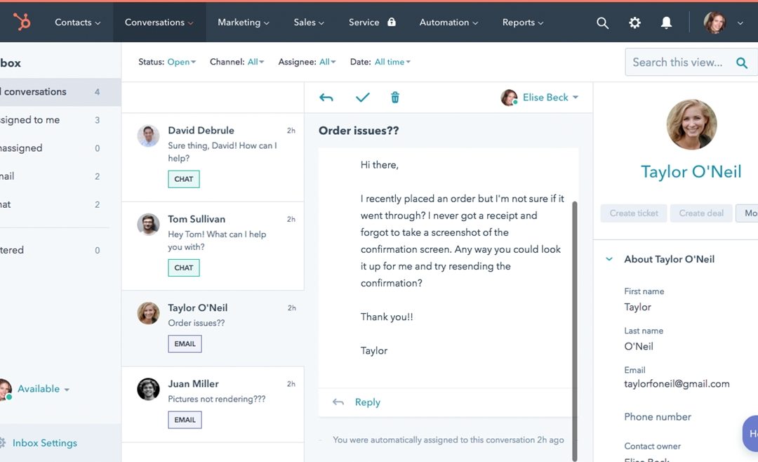 HubSpot Launches Conversations Tool With Collaborative Inbox, New Chat Capabilities