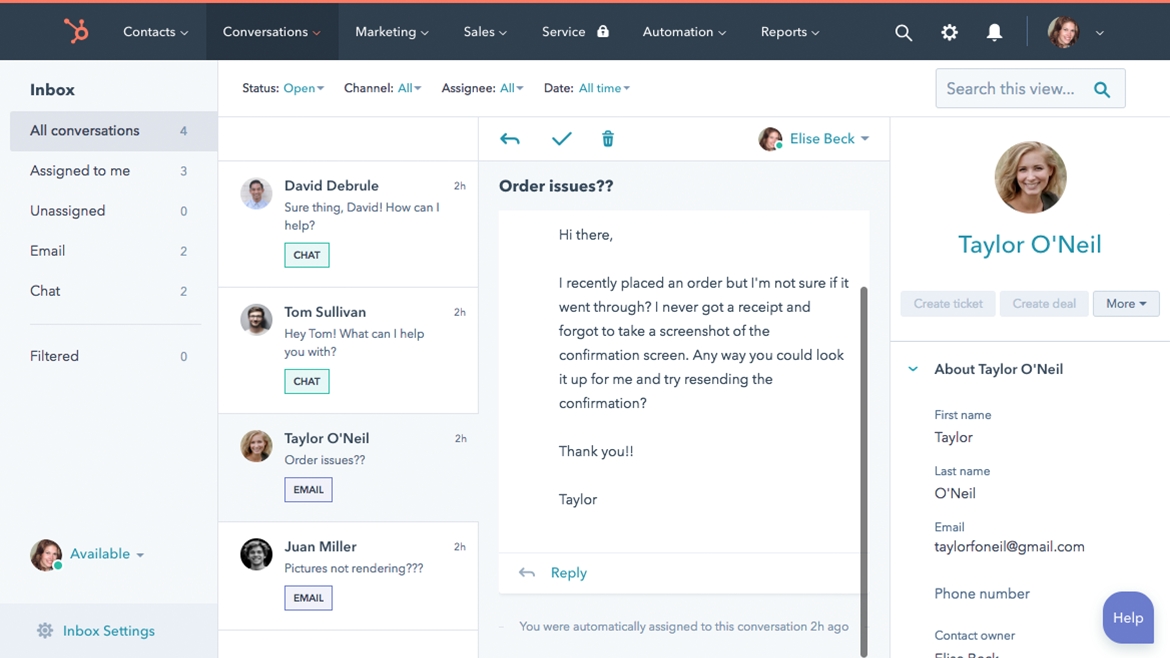 HubSpot Launches Conversations Tool With Collaborative Inbox, New Chat Capabilities