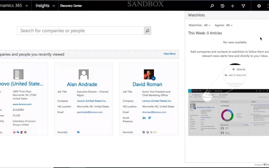 InsideView Unveils Microsoft Relationship Assistant Integration, Enhances Data And Contact Capabilities