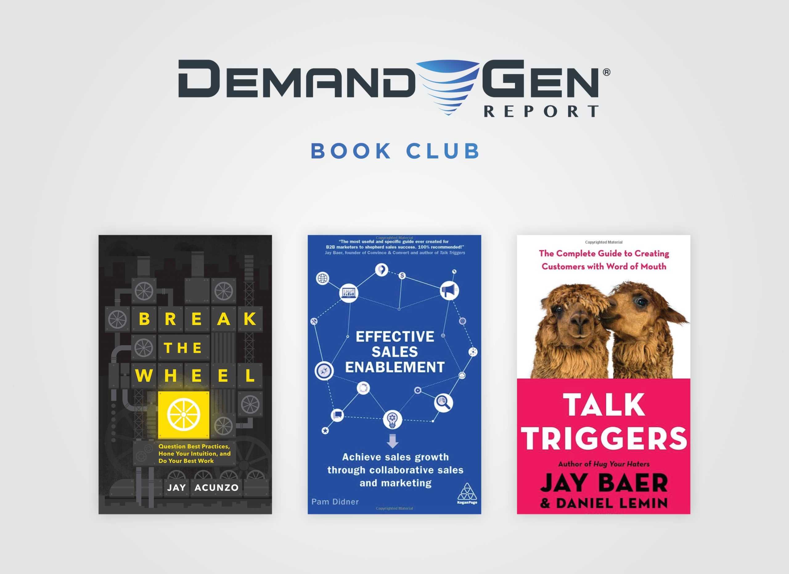 DGR Book Club: 3 New Reads To Help Marketing & Sales Teams Grow