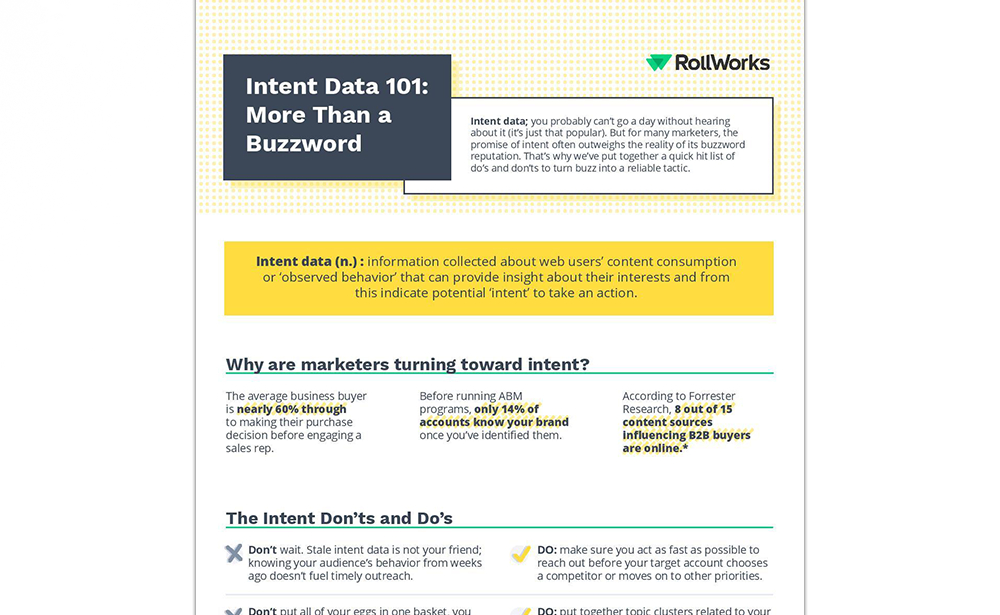 Intent Data 101: More Than A Buzzword