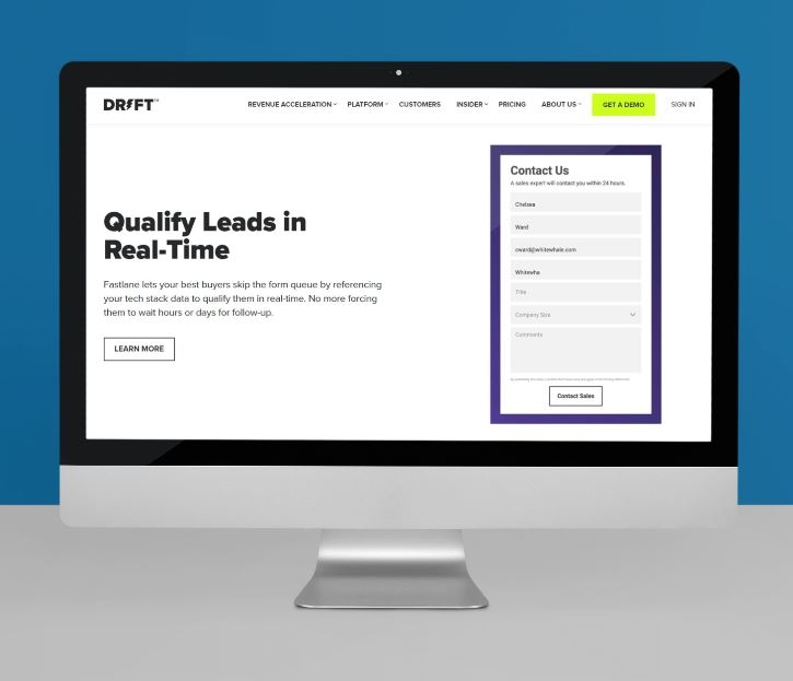 Drift Fastlane Aims To Qualify Webpage Leads For Real-Time Sales Conversations