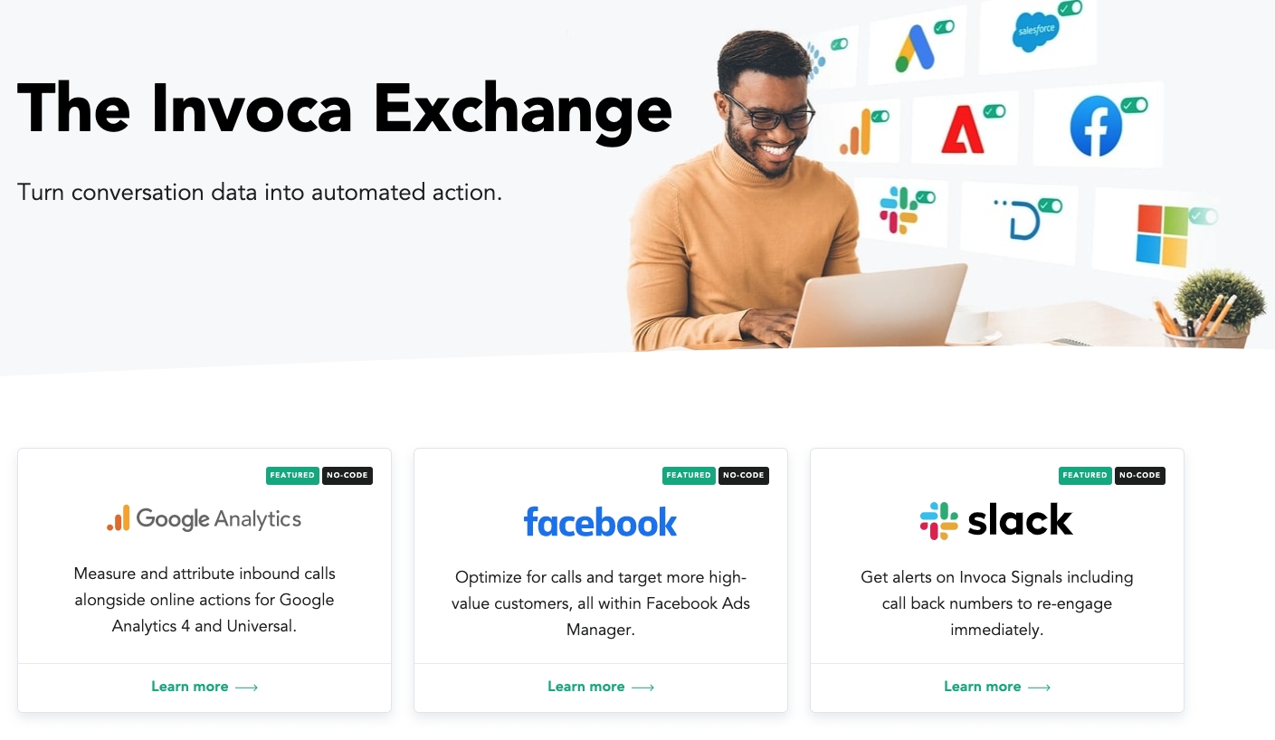 Invoca Releases ‘No-Code' Integration Library With Slack, Google & Meta Conversions API