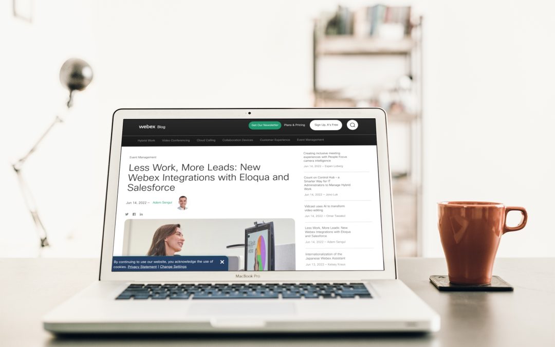 Cisco Announces New Webex Integrations With Eloqua & Salesforce