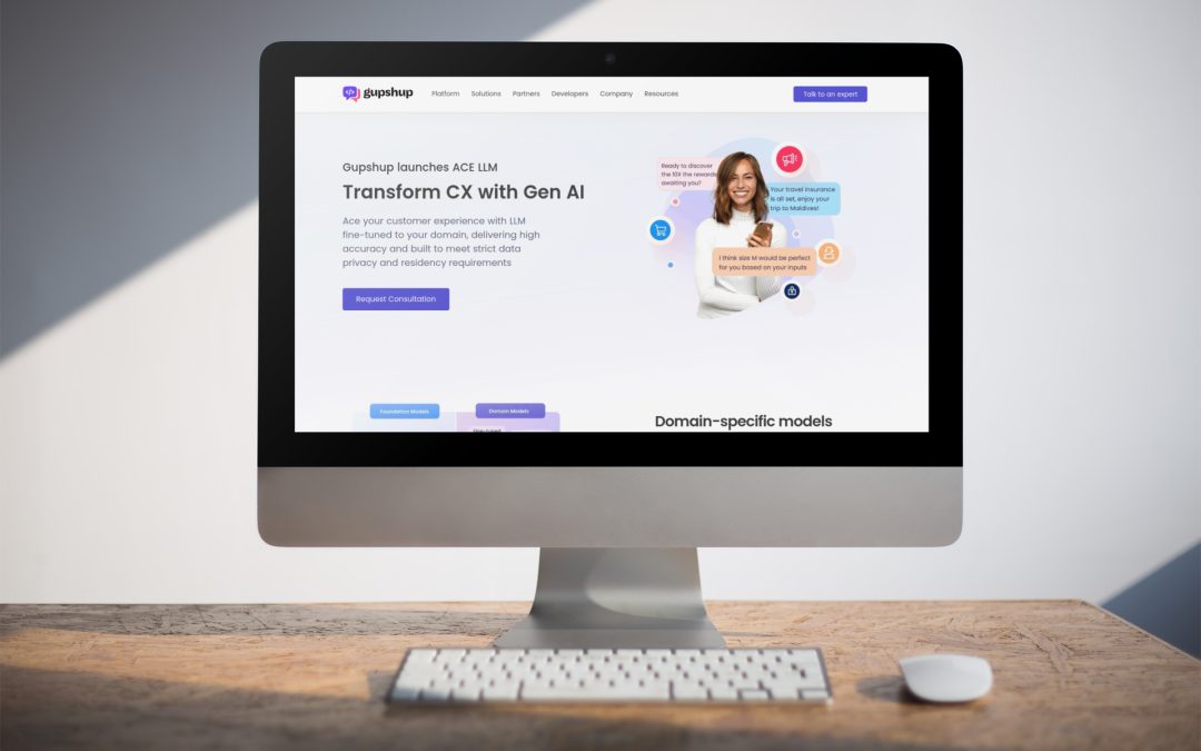 Gupshup Debuts Domain-Specific Generative AI LLMs