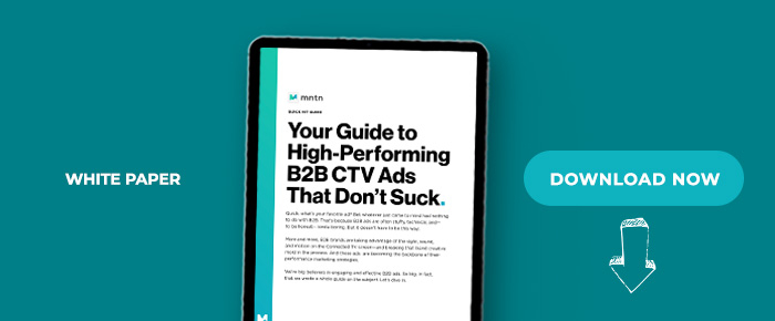 Your Guide To High-Performing B2B CTV Ads That Don't Suck