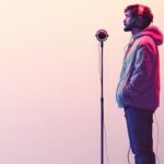 Podcast Power: Dynamic Studio Conversations in Graphic Movie Animation Poster Style