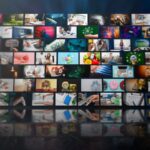Media concept multiple television screens