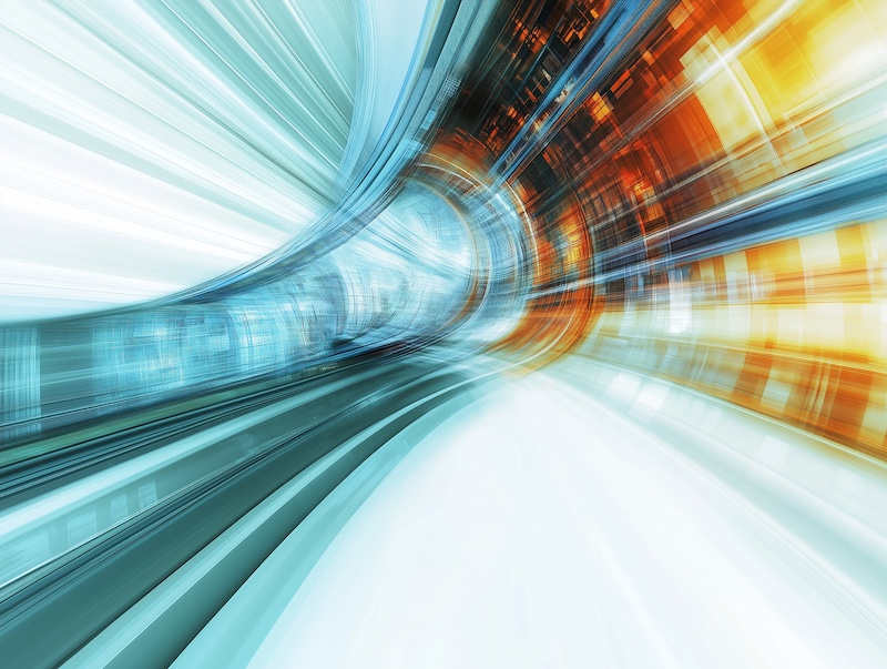 Abstract technology background with a focus on innovative business solutions, showcasing a dynamic blend of digital tools, data analytics, and strategic planning to drive efficiency, productivity