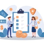 Employee benefits package concept. Compensation supplementing employee's salary. Worker advantages: overtime, medical insurance, vacation and retirement benefits.