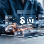 AI Agents Businessmen use AI platforms with AI Agents to create content, chat, and help provide ideas to improve their organization or company to increase sales, etc.