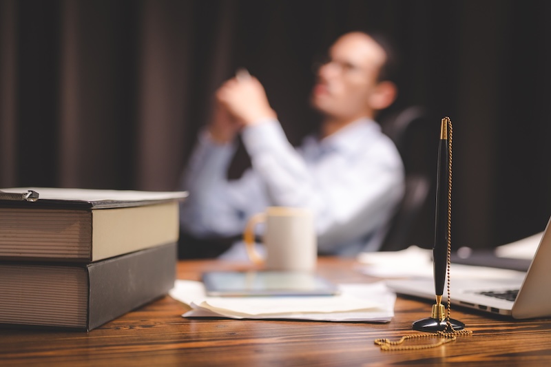 business approve and certificate concept, confirmation of business marketing document permit and certified stamping, signing on business partner paper to success, or concept of attorney and insurance