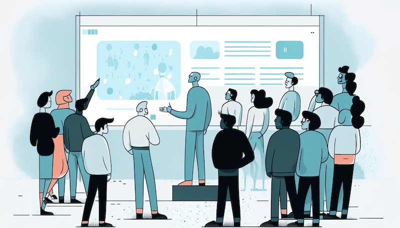 Conference Success: Businesspeople Gather Around the Boardroom Table to Discuss ai generated