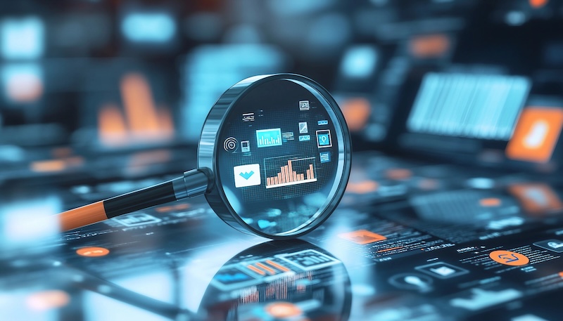 Bombora Zooming in on Digital Marketing Strategy: Magnifier Over Icon