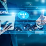 2026 Database Strategies & Contact Acquisition Benchmark Survey Businessman analyzing global networks lead generation, digital campaigns, B2B targeting, inbound marketing, SEO optimization, sales funnels, CRM tracking, customer acquisition, and demand creation.