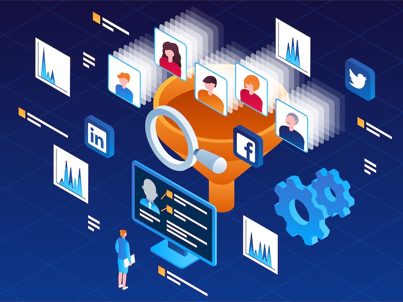 COSeries 2026 Netline Josh Baez Vector isometric illustration of a lead generation process