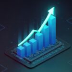 Clari + Salesloft, 1mind Business growth financial chart Graphical depiction highlighting secure data flow mechanisms within scalable
