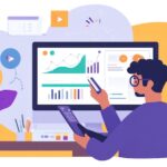 Labs by Demandbase A marketer using customer segmentation tools, reviewing demographic data and insights, digital marketing environment