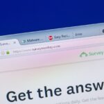 Ryazan, Russia May 13, 2018: SurveyMonkey website on the display of PC, url SurveyMonkey.com.