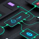 Synter Emerges from Stealth Advanced visual programming interface for AI agent integration, illustrating complex data flow and system architecture