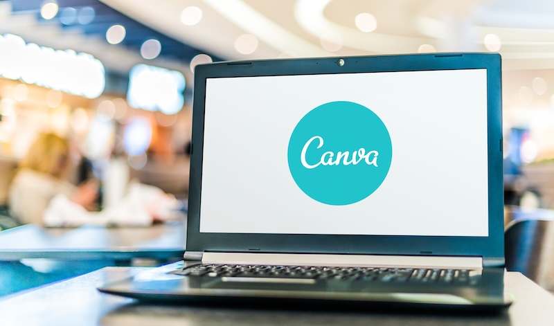 Canva's acquisition of Simtheory and Ortto Laptop computer displaying logo of Canva