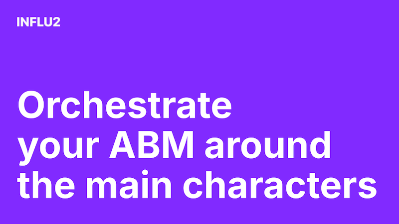 Influ2 contact level orchestration slides