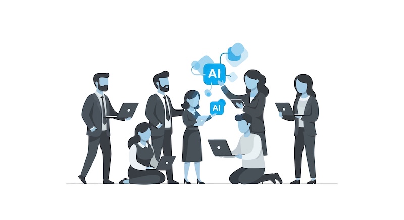 Business People Using Artificial Intelligence.