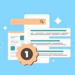 Jasper Launches End-to-End AI Search Optimization Search ranking and featured snippets in AI powered search with zero click results. Programmatic SEO strategy and top position in SGE environment. Clean wide search ranking flat vector illustration