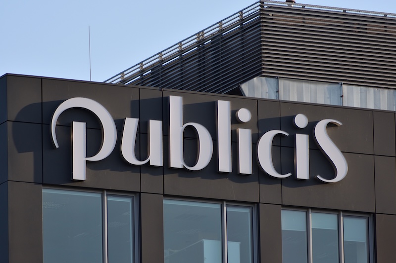 Publicis acquires LiveRamp Publicis signage, logo on the facade, branch of French multinational advertising and public relations company. WARSAW, POLAND AUGUST 18, 2021