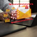 Validity: Consumers Let AI Curate Their Inboxes, While B2B Marketers Struggle to Keep Up AI email security and phishing detection concept an working artificial intelligence chip alert mail automated cyber defense email encryption